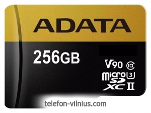 ADATA Premier ONE microSDXC UHS-II U3 Class 10 256GB + SD adapter