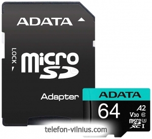 ADATA Premier Pro AUSDX64GUI3V30SA2-RA1 microSDXC 64GB ( )