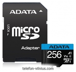 ADATA Premier microSDXC UHS-I U1 V10 A1 Class10 256GB + SD adapter