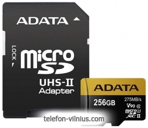 ADATA microSDXC UHS-II 256GB +  [AUSDX256GUII3CL10-CA1]