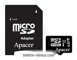 Apacer microSDHC Card Class 10 UHS-I U1 32GB + SD adapter