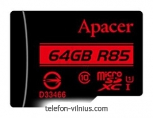 Apacer microSDXC Card Class 10 UHS-I U1 (R85 MB/s) 64GB