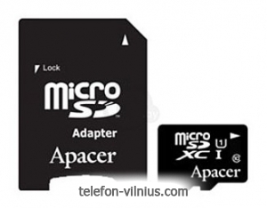 Apacer microSDXC Card Class 10 UHS-I U1 128GB + SD adapter