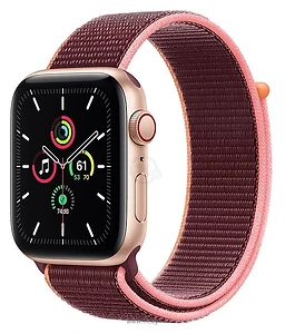 Apple Watch SE GPS + Cellular 44mm Aluminum Case with Sport Loop