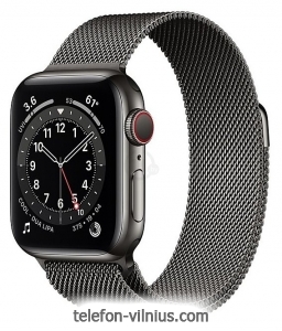 Apple Watch Series 6 GPS + Cellular 40mm Stainless Steel Case with Milanese Loop