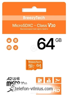 BreezyTech Ultra microSDXC Class 10/A2/V30 64GB ( )