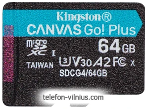 Kingston Canvas Go! microSDXC 64GB SDCG4/64GB