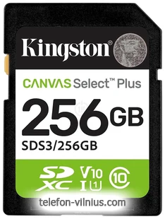 Kingston Canvas Select Plus SDXC 256GB SDS3/256GB