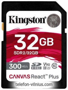 Kingston Canvas React Plus SDHC 32GB
