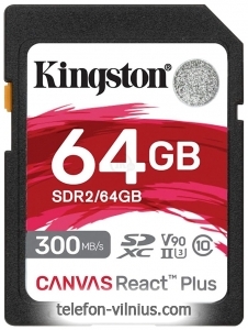 Kingston Canvas React Plus SDXC 64GB