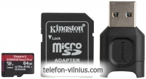 Kingston Canvas React Plus microSDXC 64GB (   )