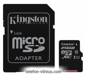 Kingston Canvas Select microSDXC Class 10 UHS-I U1 256GB + SD adapter (SDCS/256GB)