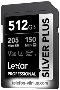Lexar Professional SILVER PLUS SDXC LSDSIPL512G-BNNNG 512GB