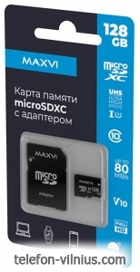 Maxvi microSDHC 128GB Class 10 UHS-I (1) MSD128GBC10V10