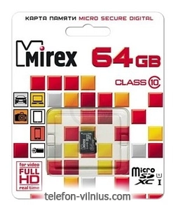 Mirex microSDXC Class 10 UHS-I U1 64GB
