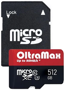 OltraMax Premium Series microSDXC 512GB OM512GCSDXC10UHS-1-PrU3 W