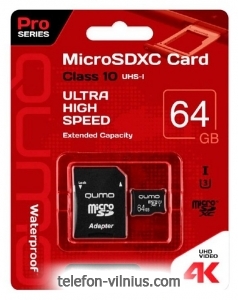 QUMO microSDXC QM64GMICSDXC10U3 64GB