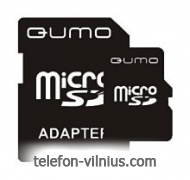 Qumo microSDHC class 4 4GB + SD adapter