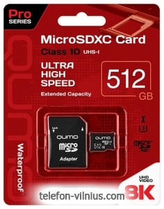 Qumo microSDXC QM512GMICSDXC10U3 512GB