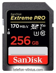 SanDisk Extreme Pro SDXC UHS Class 3 V30 170MB/s 256GB