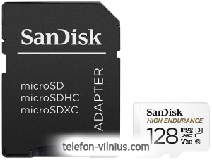 SanDisk High Endurance microSDXC SDSQQNR-128G-GN6IA 128GB + SD adapter