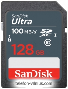 SanDisk Ultra SDXC Class 10 UHS-I 100MB/s 128GB