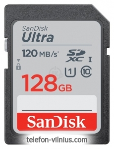 SanDisk Ultra SDXC Class 10 UHS-I 120MB/s 128GB