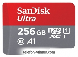 SanDisk Ultra microSDXC Class 10 UHS Class 1 A1 100MB/s 256GB + SD adapter