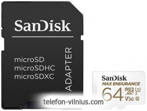 SanDisk microSDXC SDSQQVR-064G-GN6IA 64GB + SD adapter