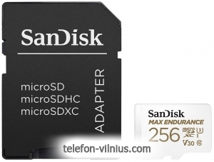 SanDisk microSDXC SDSQQVR-256G-GN6IA 256GB + SD adapter