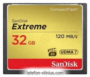 Sandisk Extreme CompactFlash 120MB/s 32GB