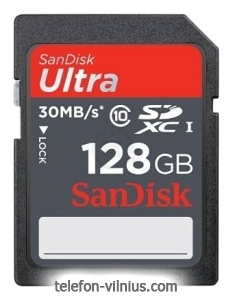 Sandisk Ultra SDXC Class 10 UHS-I 30MB/s 128GB