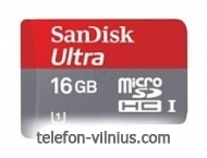 Sandisk Ultra microSDHC Class 10 UHS Class 1 30MB/s 16GB + SD adapter