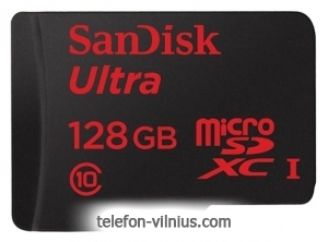 Sandisk Ultra microSDXC Class 10 UHS-I 30MB/s 128GB + SD adapter