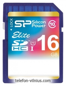 Silicon Power ELITE SDHC UHS Class 1 Class 10 16GB