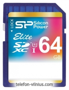 Silicon Power ELITE SDXC UHS Class 1 Class 10 64GB