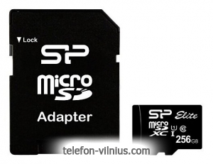 Silicon Power ELITE microSDXC 256GB UHS Class 1 Class 10 + SD adapter