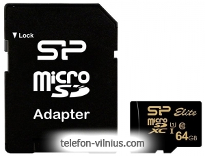 Silicon Power Elite Gold microSDXC SP064GBSTXBU1V1GSP 64GB ( )