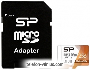 Silicon Power Superior Pro microSDXC SP256GBSTXDU3V20AB 256GB + SD adapter