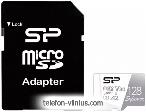 Silicon Power Superior microSDXC SP128GBSTXDA2V20SP 128GB + SD adapter