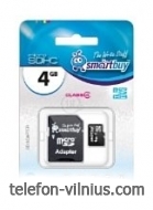 SmartBuy microSDHC Class 4 4GB + SD adapter