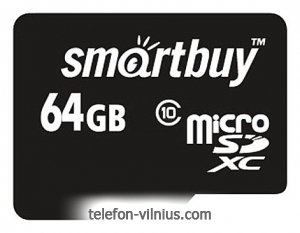 SmartBuy microSDXC Class 10 64GB + SD adapter