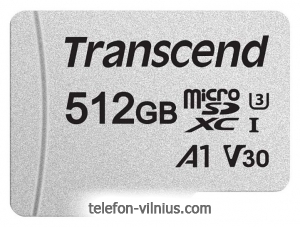 Transcend microSDXC 300S Class 10 U3 A1 V30 512GB + SD adapter (TS512GUSD300S-A)