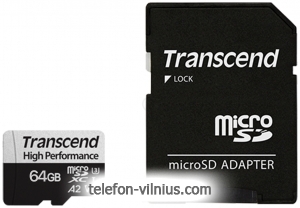 Transcend microSDXC 330S 64GB + SD adapter