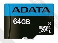 ADATA Premier microSDXC Class 10 UHS-I U1 R/W : 85/25MB/s 64GB + SD adapter