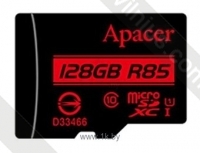 Apacer microSDXC Card Class 10 UHS-I U1 (R85 MB/s) 128GB + SD adapter