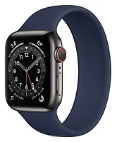 Apple Watch Series 6 GPS + Cellular 40mm Stainless Steel Case with Solo Loop