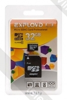 EXPLOYD microSDHC Class 10 32GB + SD adapter