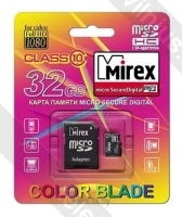 Mirex microSDHC Class 10 32GB + SD adapter