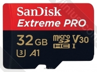 SanDisk Extreme Pro microSDHC Class 10 UHS Class 3 V30 A1 100MB/s 32GB + SD adapter